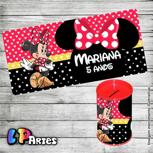 Adesivo para Cofre Minnie Vermelha