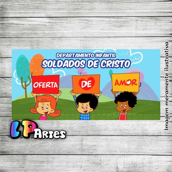 Adesivo para Cofre Três Palavrinhas