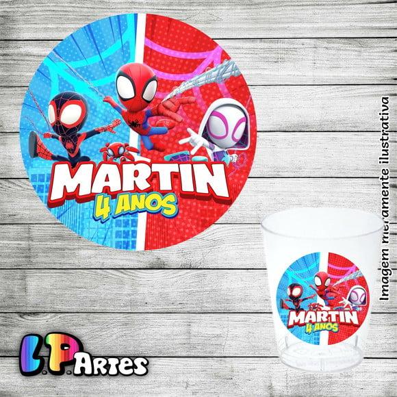 Adesivo para Copinho de Brigadeiro - Spidey e Seus Amigos