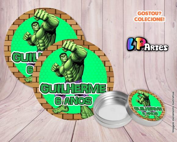 Adesivo para Latinha - Hulk
