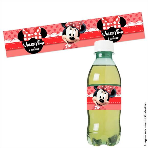 Adesivo para Refrigerante Minnie Vermelha