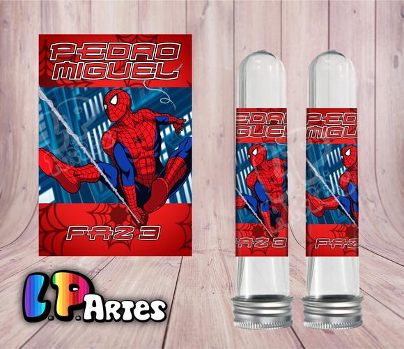 Adesivo para Tubete Homem Aranha