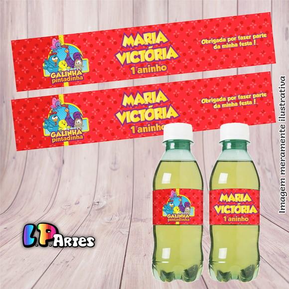 Adesivo Refrigerante - Galinha Pintadinha Vermelha