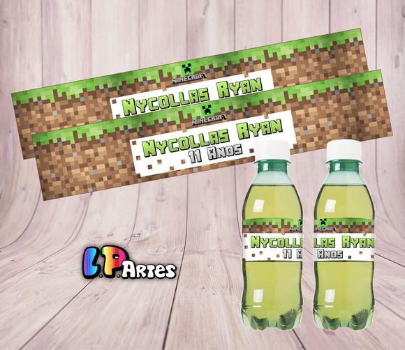 Adesivo Refrigerante Minecraft