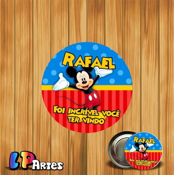 Adesivo Rótulo Mickey Mouse