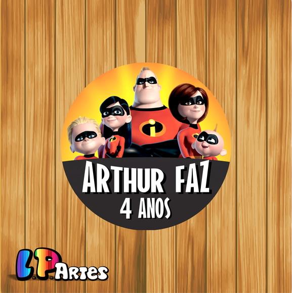 Adesivo Rótulo os Incríveis