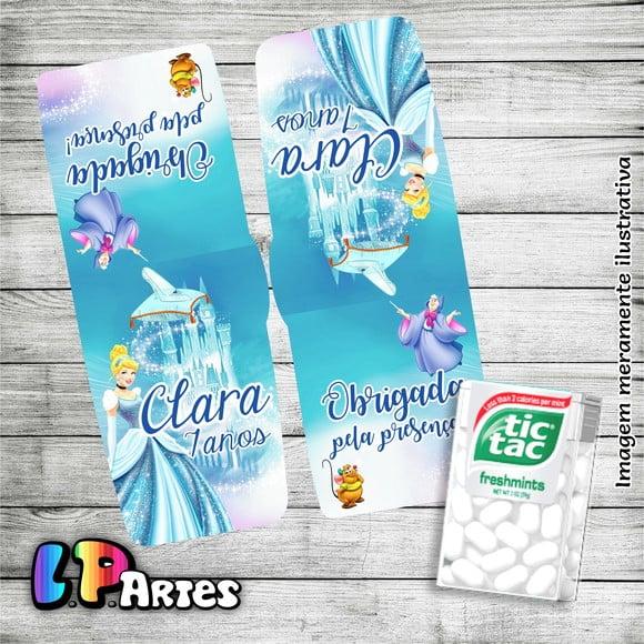 Adesivo Tic Tac - Cinderela