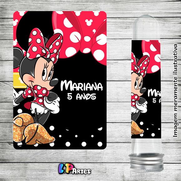 Adesivo Tubete Minnie Vermelha