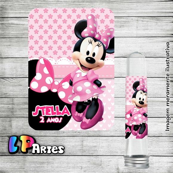 Adesivo Tubete Minnie Rosa