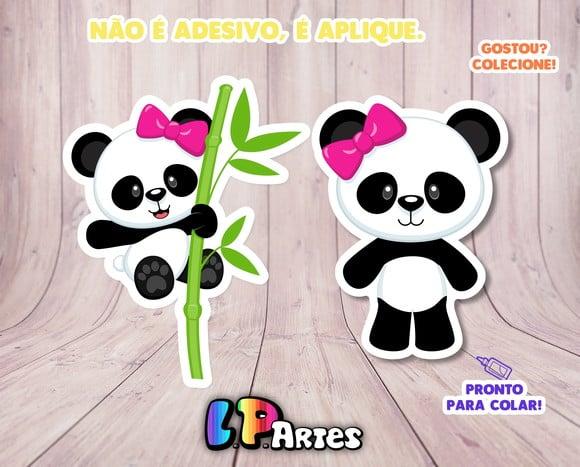 Aplique Pandinha Rosa
