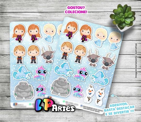 Cartela de Adesivos - Frozen 2 - Cute
