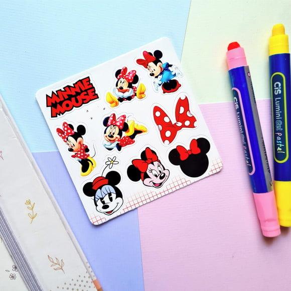 Cartela de Adesivos - Minnie