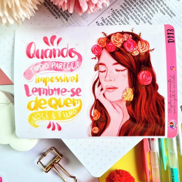Cartela de Adesivos Devocional