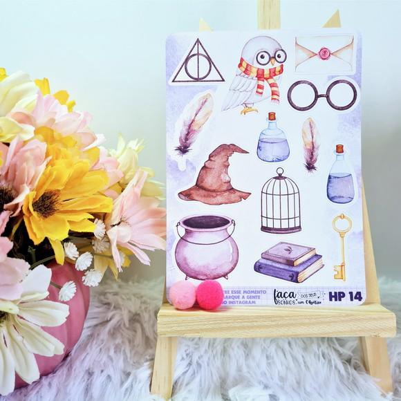 Cartela de Adesivos em Vinil - Harry Potter 14