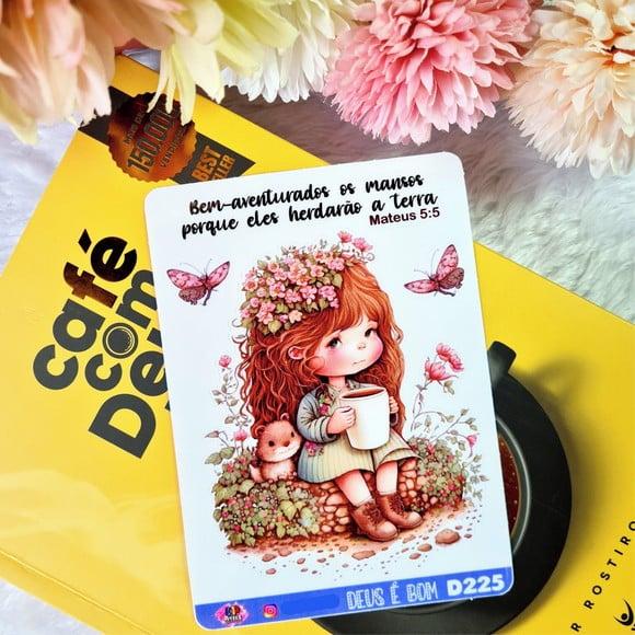 Cartela de Adesivos Transparente - Devocionais