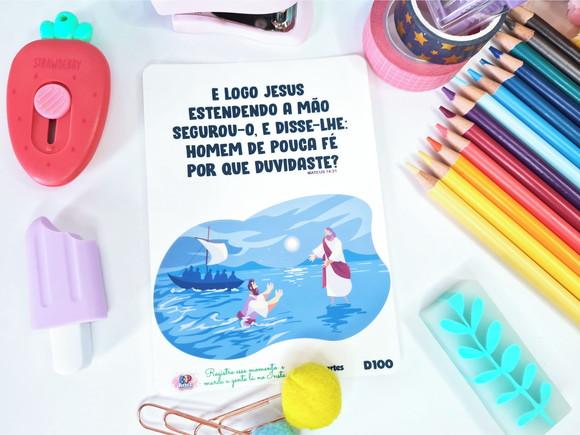 Cartela de Adesivos Transparente - Devocionais - D103