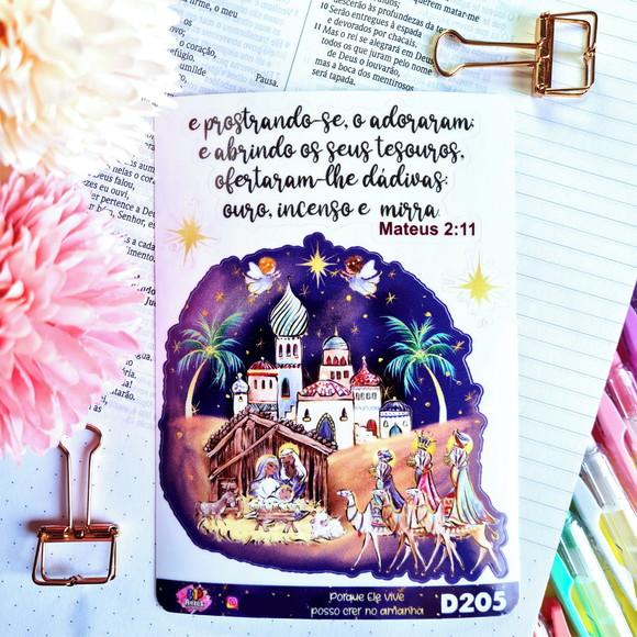Cartela de Adesivos Transparente - Devocionais - D205