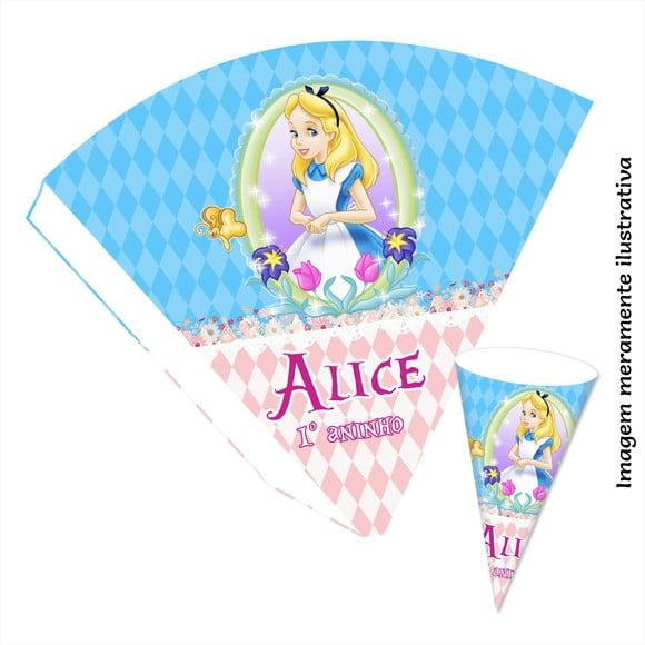 Cone Personalizado - Alice no País das Maravilhas