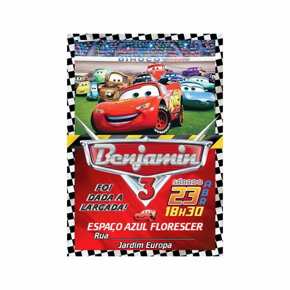 Convite - Relâmpago Mcqueen - Carros