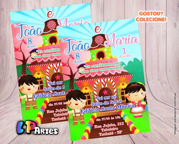 Convite de Aniversário - João e Maria