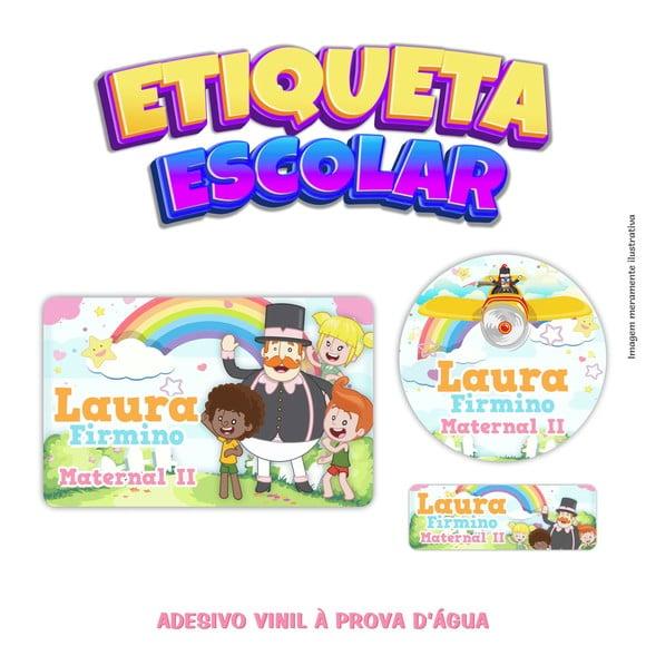 Etiqueta Escolar em Vinil - Bita Menina