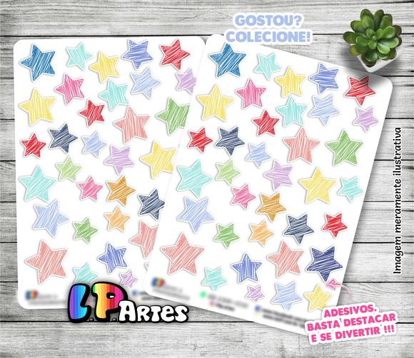Estrelinhas Cartela de Adesivos