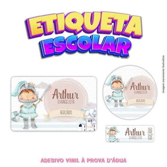 Etiqueta Escolar em Vinil - Reinado Menino
