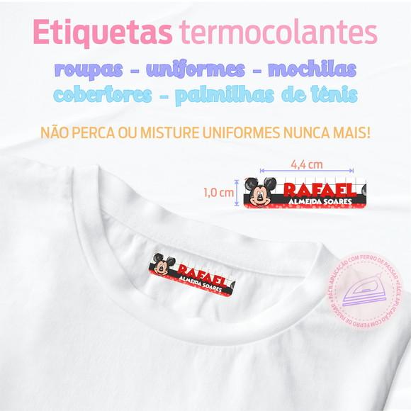 Etiqueta Termocolante Roupa - Mickey