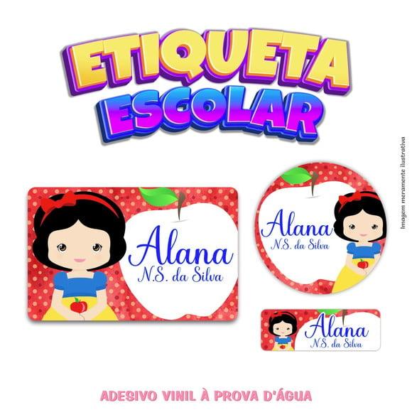 Kit Etiqueta Escolar - Branca de Neve Cute