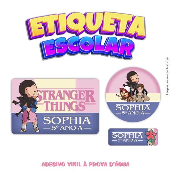 Kit Etiqueta Escolar - Stranger Things
