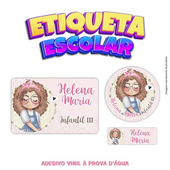 Kit Etiqueta Escolar - Menininha Morena 2