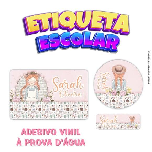 Kit Etiqueta Escolar em Vinil - Anne