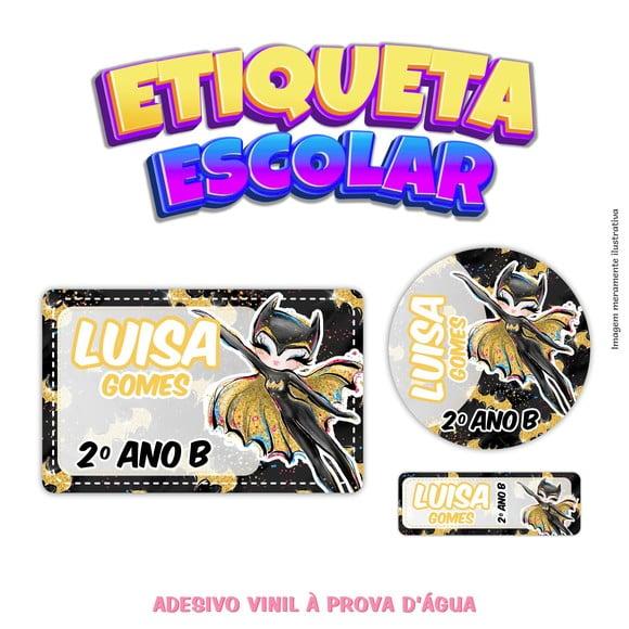 Kit Etiqueta Escolar em Vinil - Batgirl
