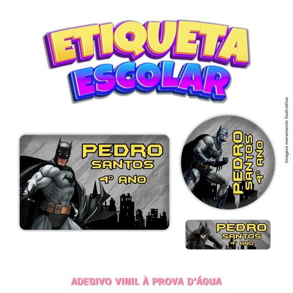 Kit Etiqueta Escolar em Vinil - Batman