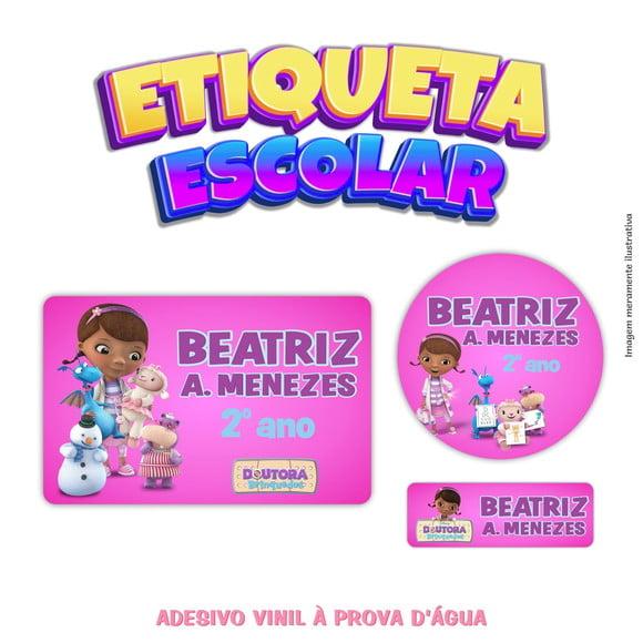 Kit Etiqueta Escolar em Vinil - Dra. Brinquedos