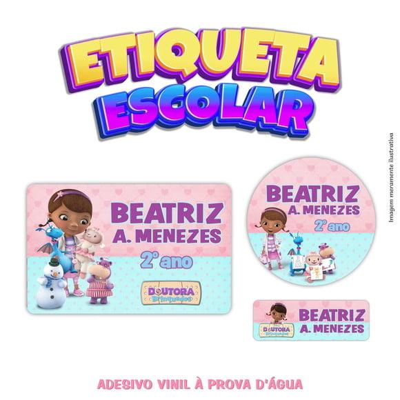 Kit Etiqueta Escolar em Vinil - Dra. Brinquedos