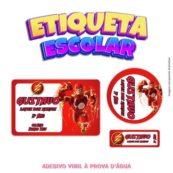 Kit Etiqueta Escolar em Vinil - Flash