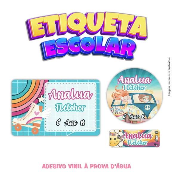 Kit Etiqueta Escolar em Vinil - Good Vibes