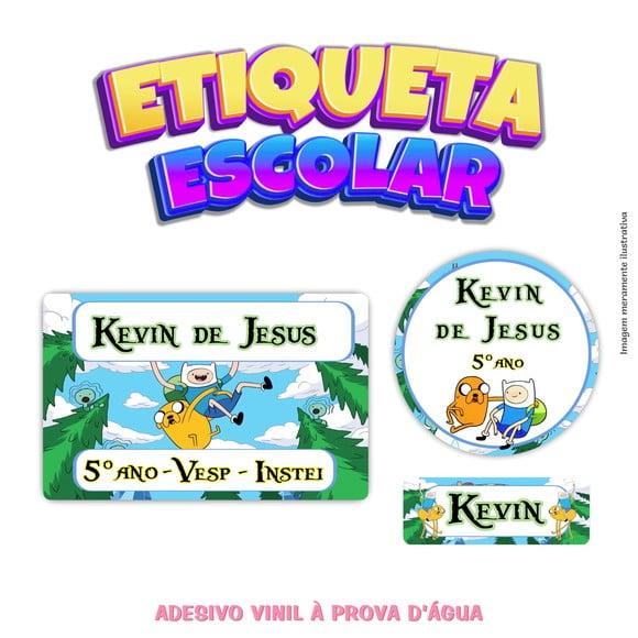 Kit Etiqueta Escolar em Vinil - Hora de Aventura