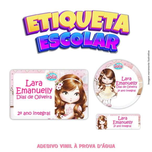 Kit Etiqueta Escolar em Vinil - Jolie