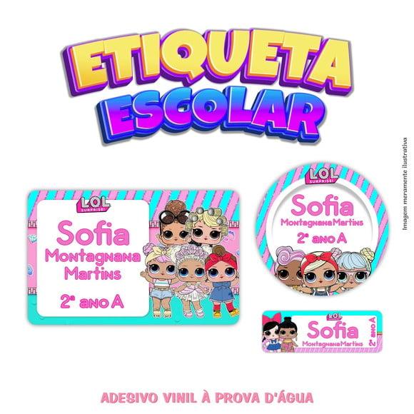 Kit Etiqueta Escolar em Vinil - Lol Bonecas