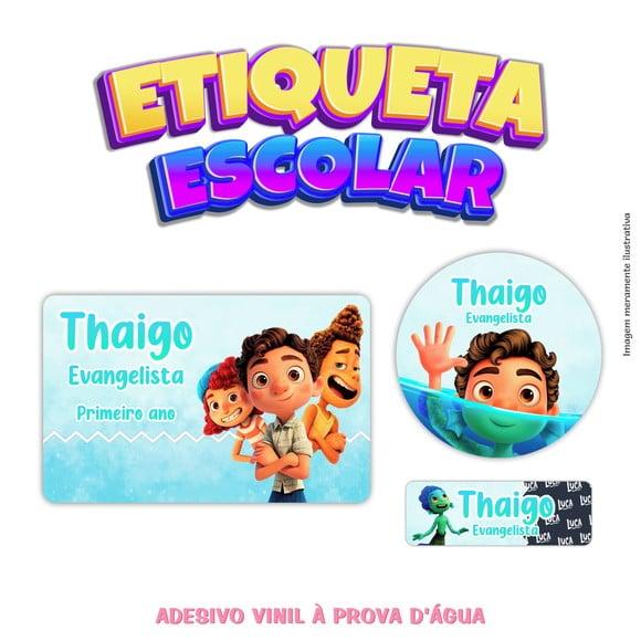 Kit Etiqueta Escolar em Vinil - Luca