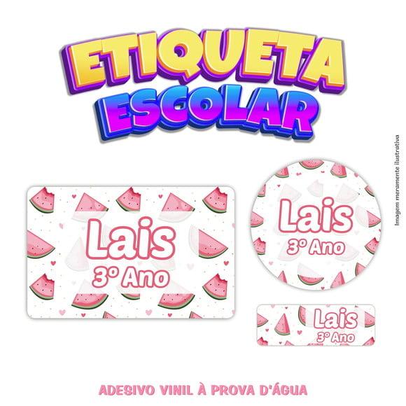 Kit Etiqueta Escolar em Vinil - Melancia