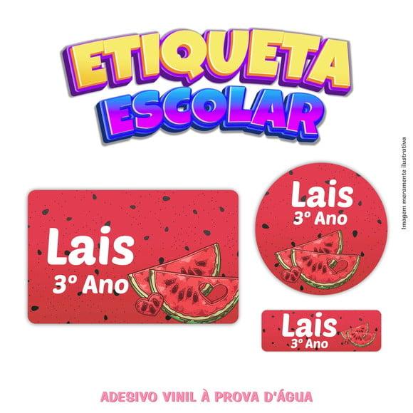 Kit Etiqueta Escolar em Vinil - Melancia 2