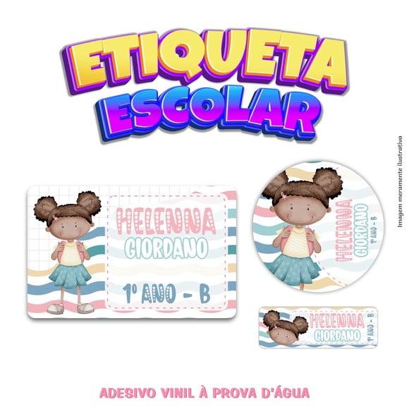 Kit Etiqueta Escolar em Vinil - Menininha