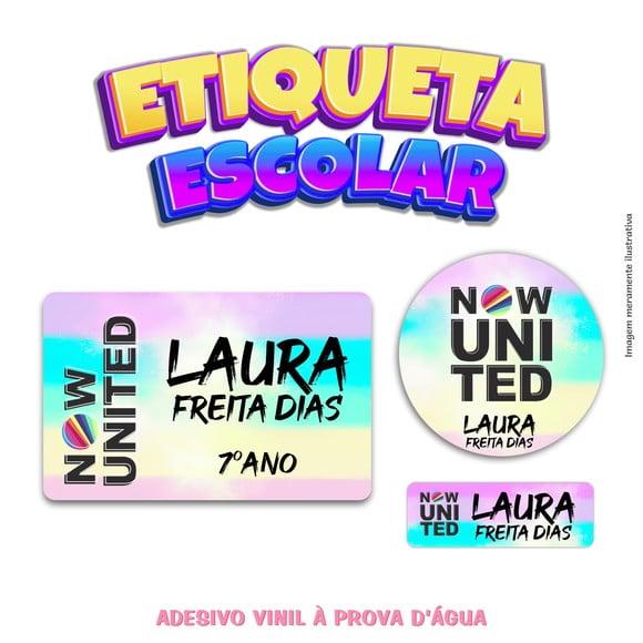 Kit Etiqueta Escolar em Vinil - Now United