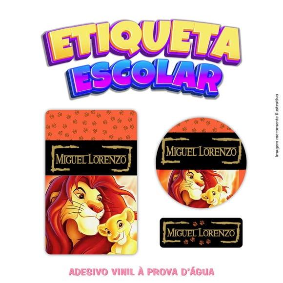Kit Etiqueta Escolar em Vinil - o Rei Leão