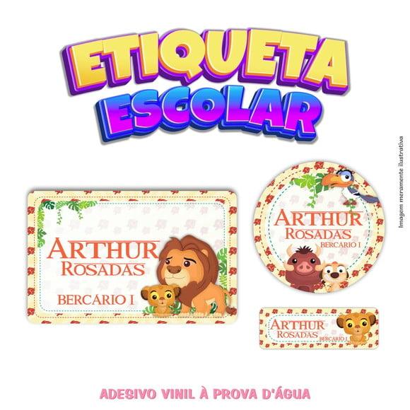 Kit Etiqueta Escolar em Vinil - o Rei Leão