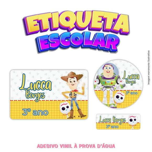 Kit Etiqueta Escolar em Vinil - Toy Story