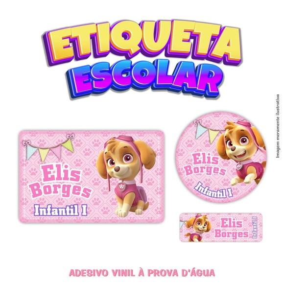 Kit Etiqueta Escolar Vinil - Skye